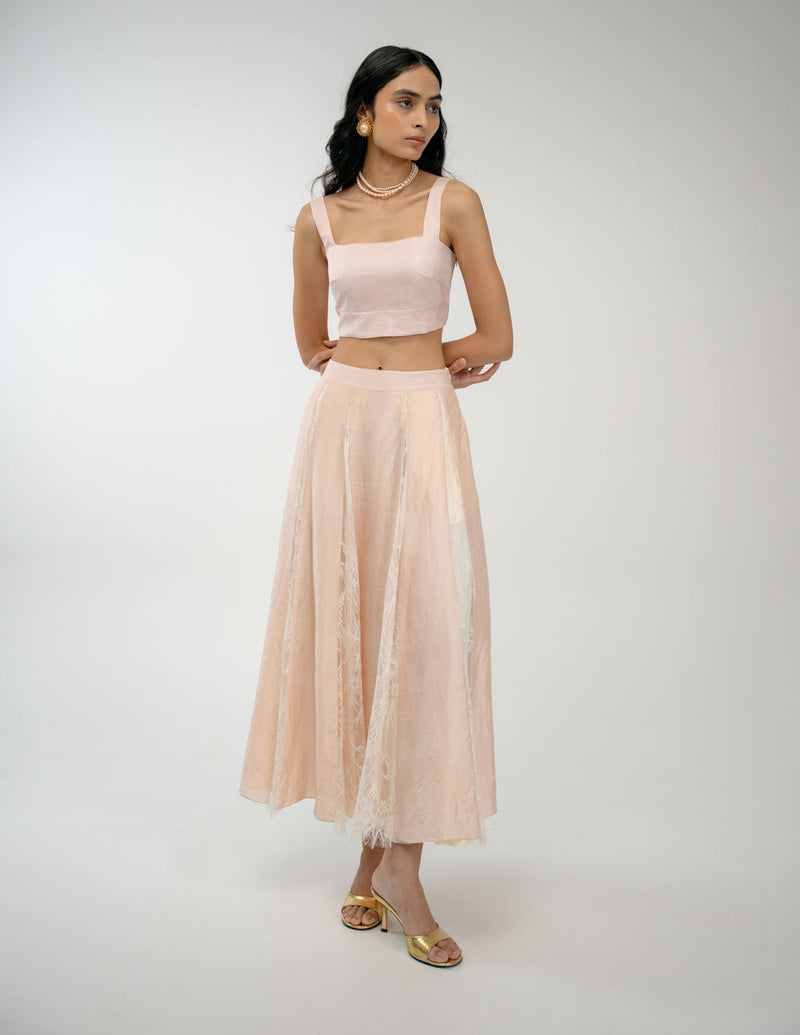 Still Here Set mulberry silk co-ord set by Ode to Odd in pink for women Worldwide