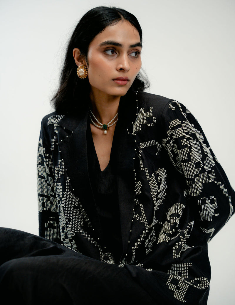 The Promise Set mulberry silk dress by Ode to Odd in black for women Worldwide