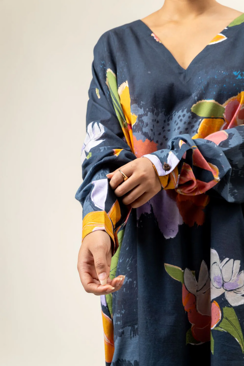 HELEN FLORAL KAFTAN mul by Doodlage in multi color for women Worldwide