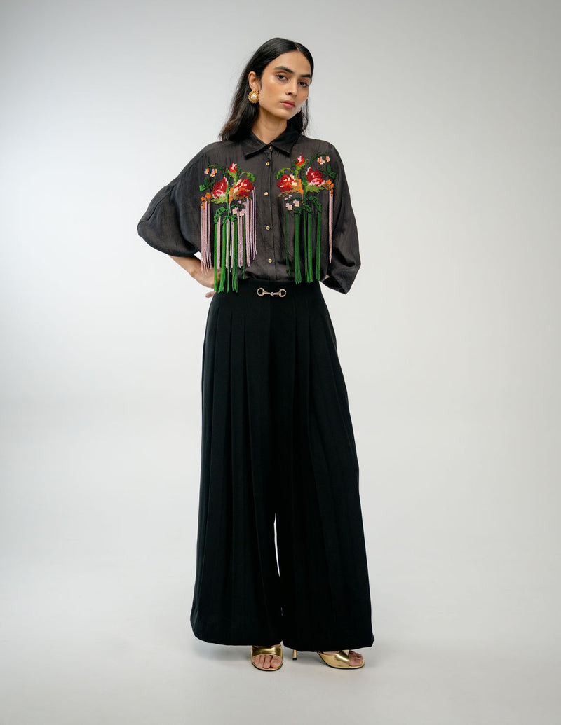 Together Shirt mulberry silk top/shirt by Ode to Odd in black for women Worldwide
