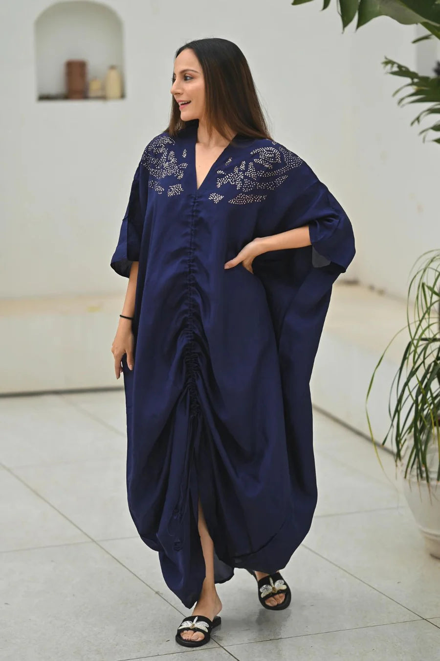 ZL24-10 Midnight Sky - Kaftan Blue-freesize