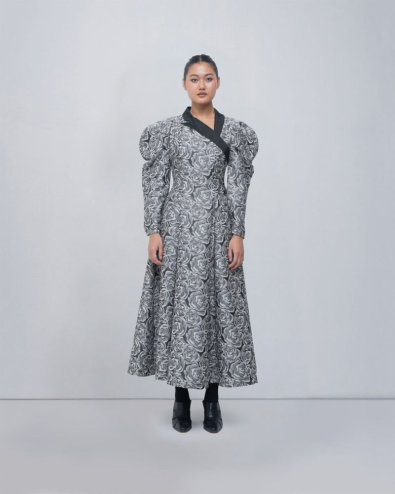 Kavy Dress viscose by Leh Studios in black, grey for women Worldwide