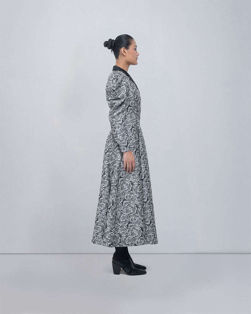 Kavy Dress viscose by Leh Studios in black, grey for women Worldwide