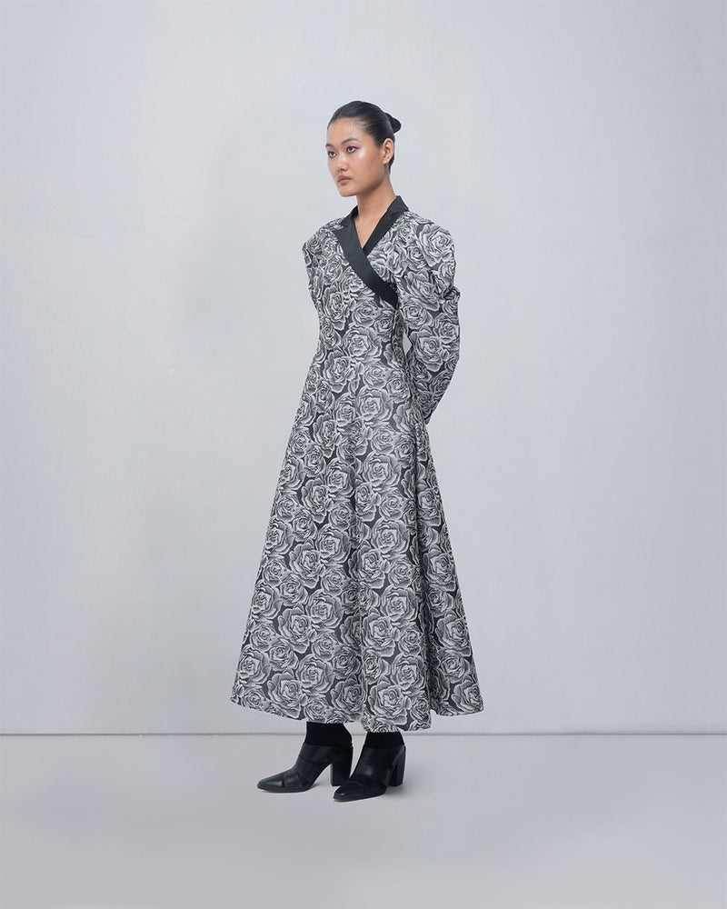Kavy Dress viscose by Leh Studios in black, grey for women Worldwide