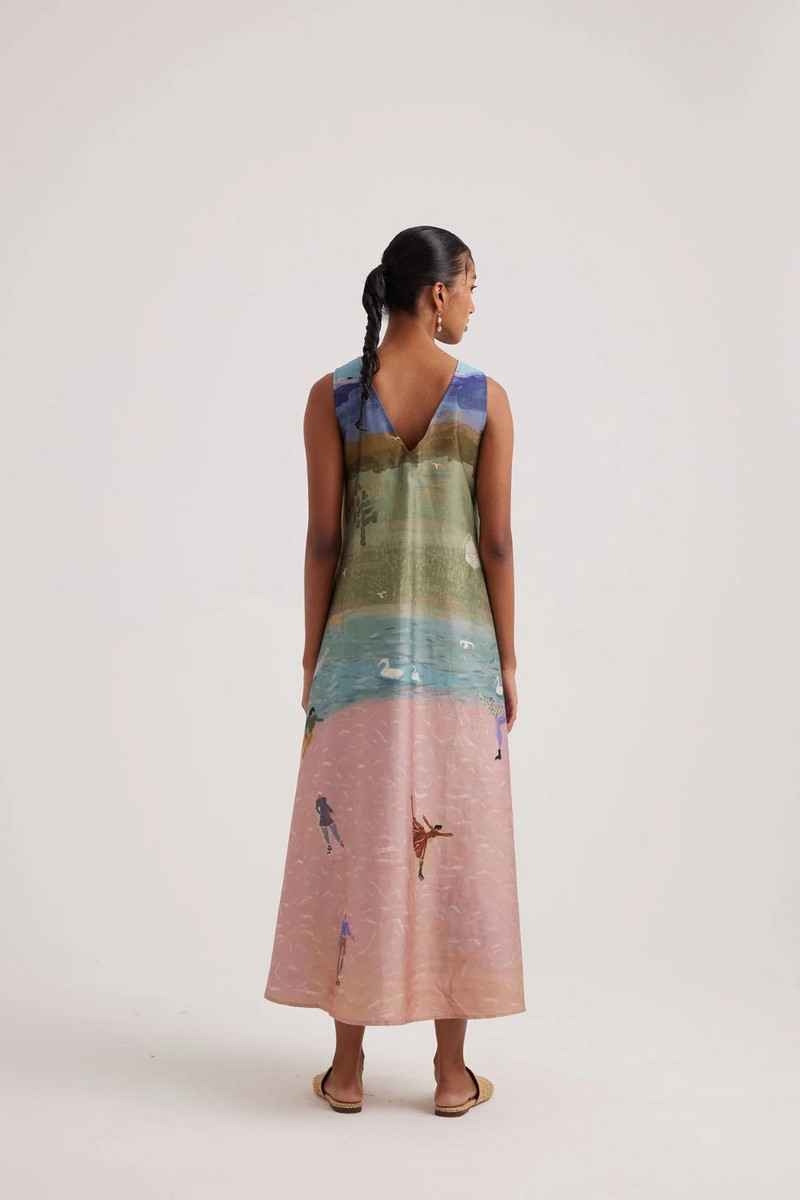 Ravine Dress-Skater satin by CORD for women Worldwide