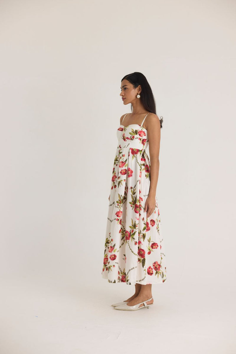 ROSITA BRALETTE DRESS satin by Yam in white color for women Worldwide