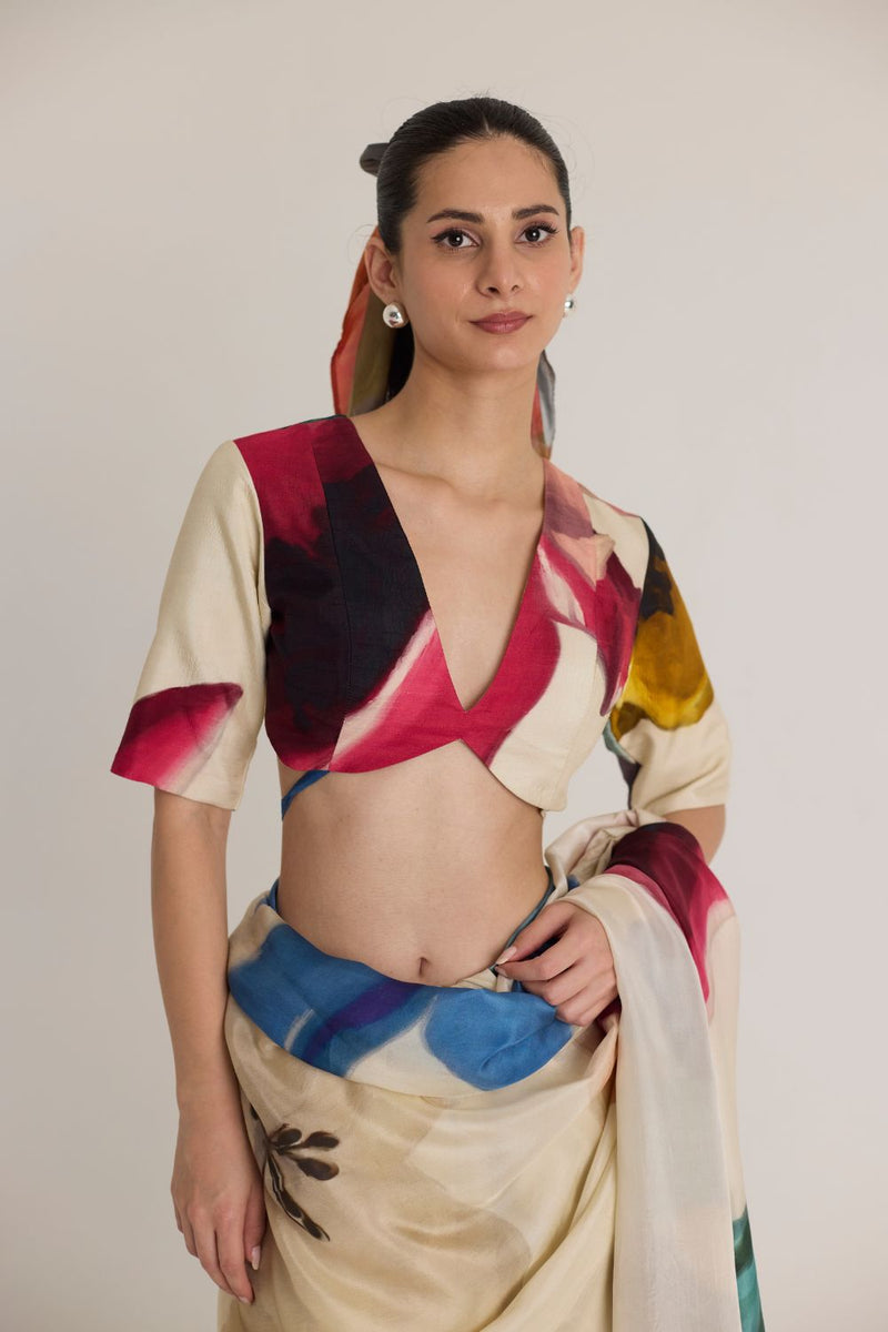 LILA BLOUSE silk by Yam in white color for women Worldwide