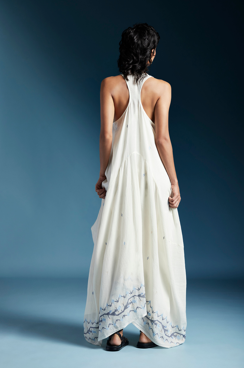 Amor Dress-White cotton by Chola in white color for women Worldwide