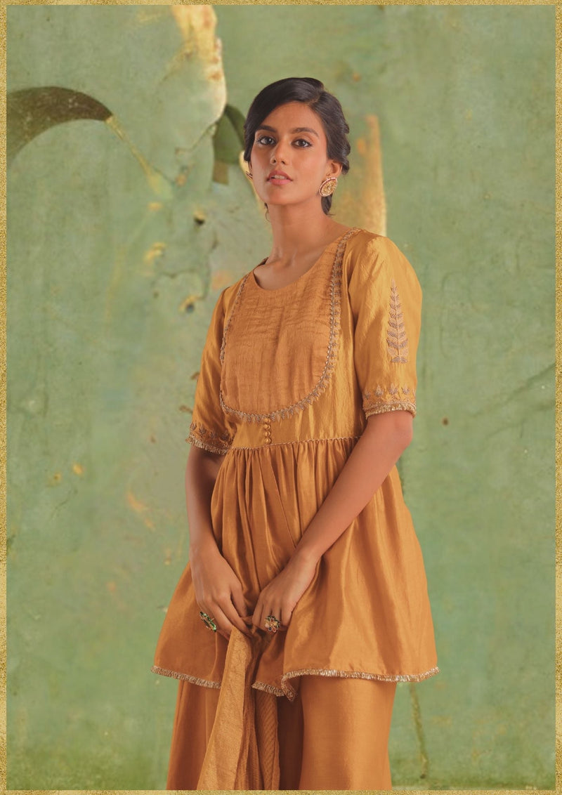 Gerua Top & Palazzo by Myoho for women Worldwide