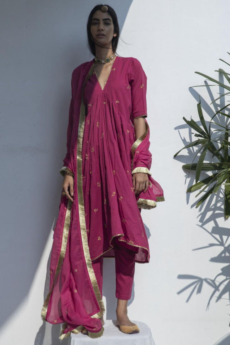 Inayat kurta-set cotton Kurta/Kurta Sets by Khara Kapas for women Worldwide