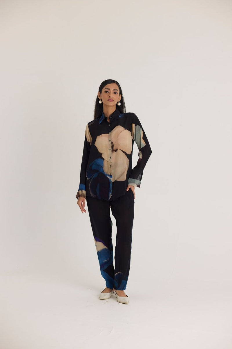 ROCCO CO-ORD SET by Yam in black color for women Worldwide