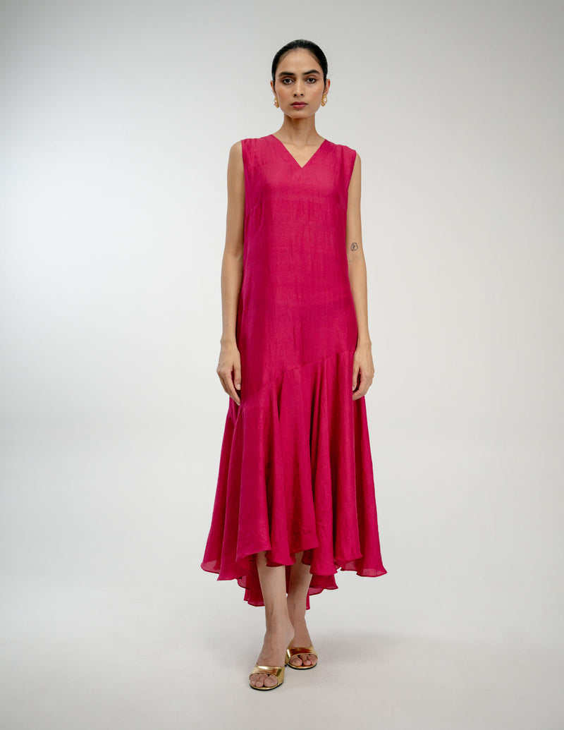 Found Again Set mulberry silk dress by Ode to Odd in pink for women Worldwide