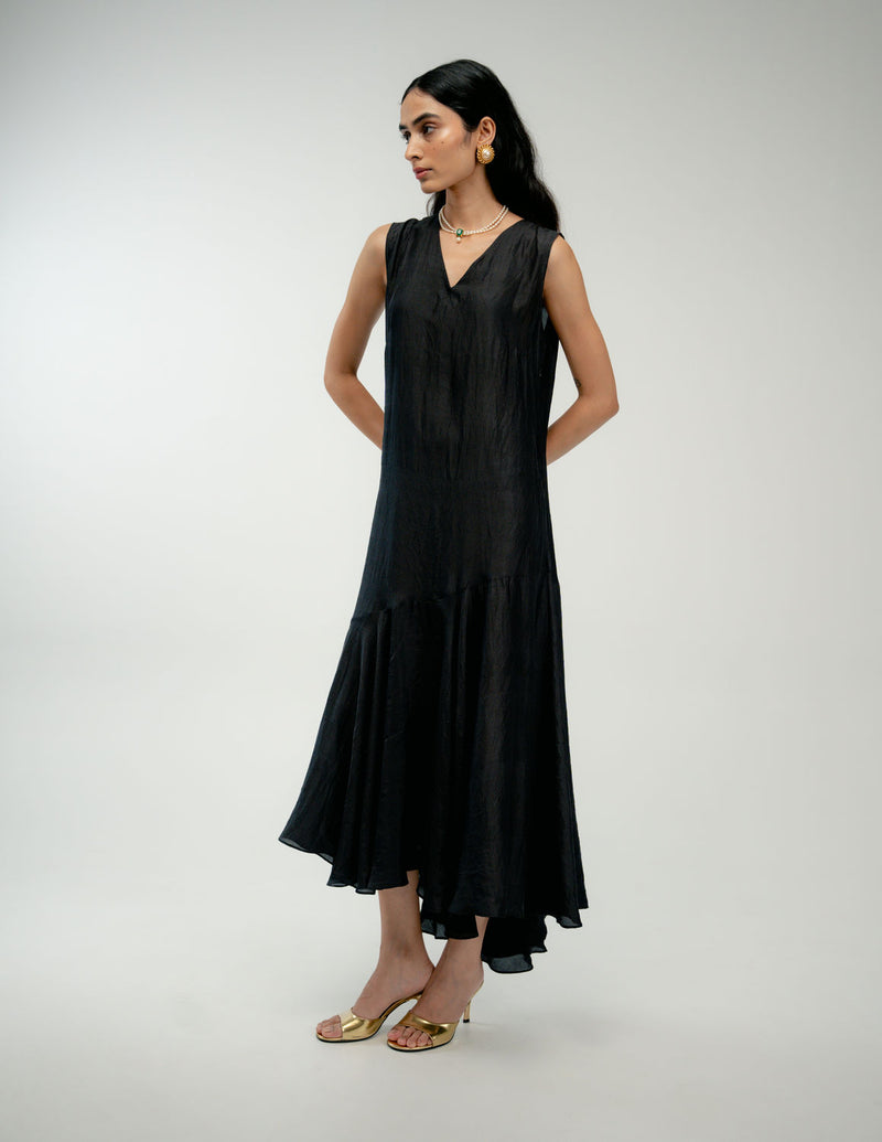 The Promise Set mulberry silk dress by Ode to Odd in black for women Worldwide