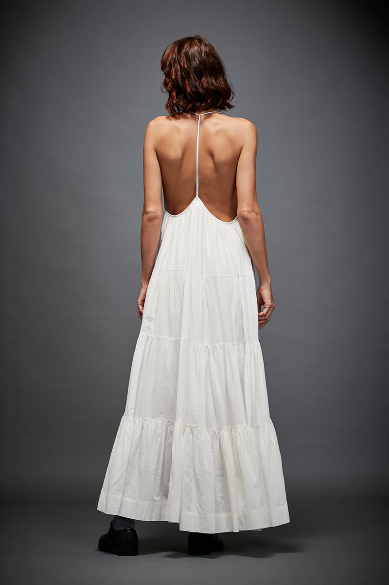 SOFIA DRESS cotton by Chola in white color for women Worldwide