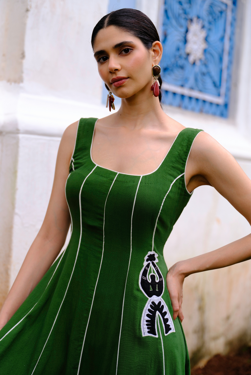 Zuri Handloom Dress cotton by JodiLife for women Worldwide