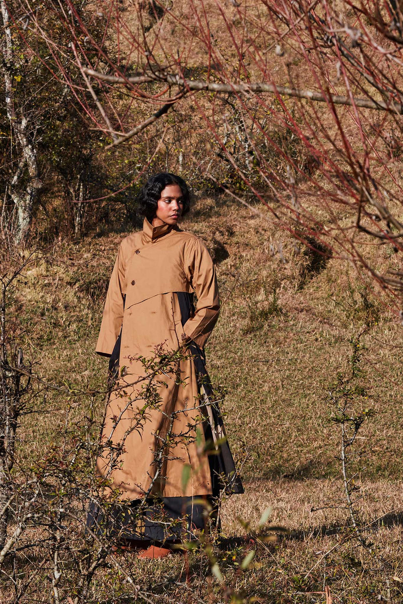 Fogstone Trench Coat poplin by Khara Kapas in multi for women Worldwide