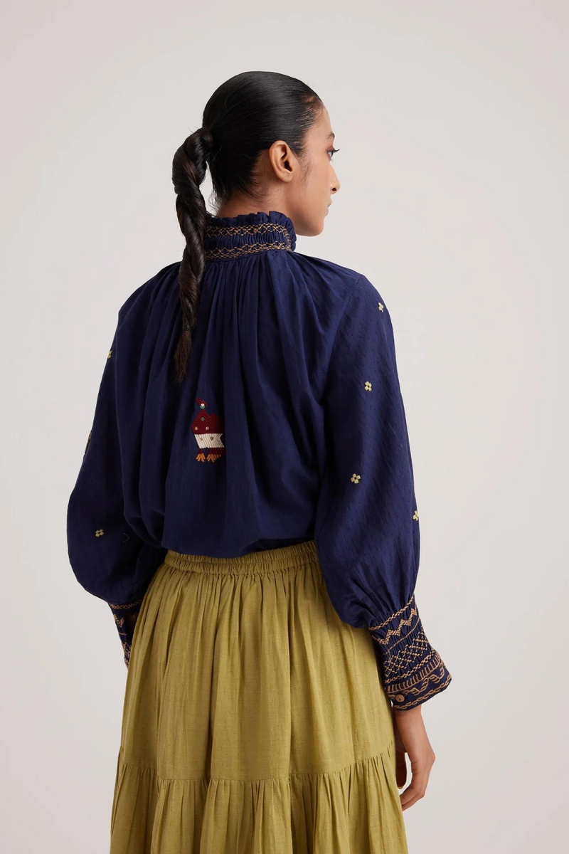Farmer Top-Folk Ink cotton by CORD for women Worldwide