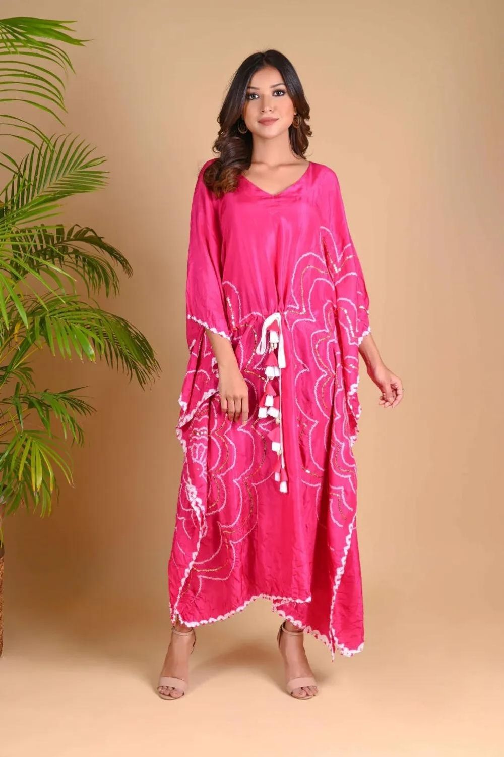 BOHEMIAN KAFTAN-FUSCHIA PINK