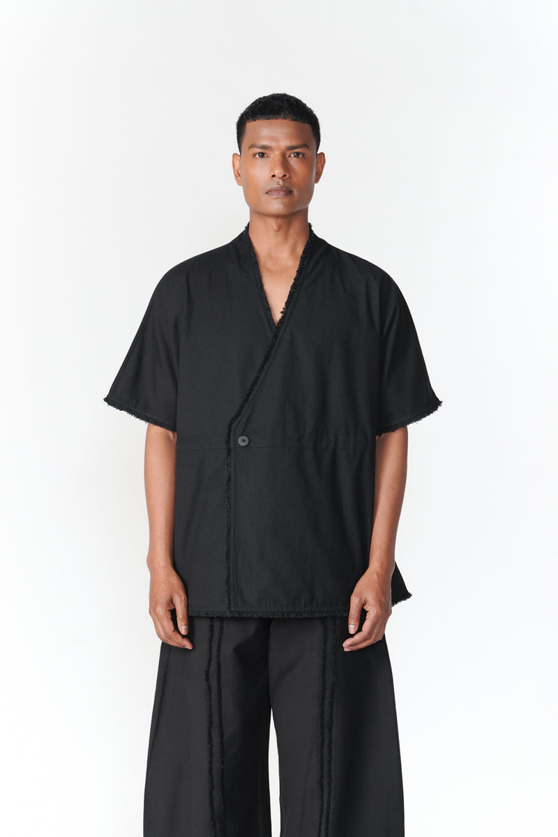 Kumo Drawstring Shirt top/shirt by Turn Black in black for women Worldwide