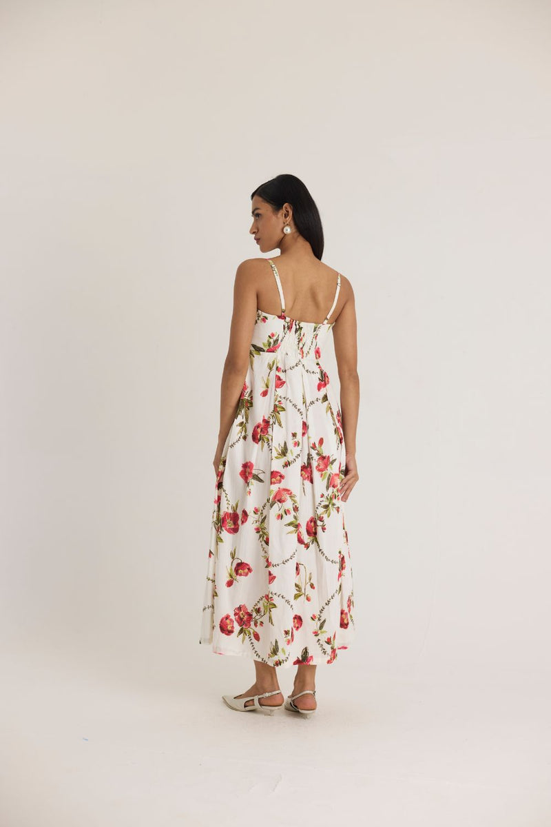 ROSITA BRALETTE DRESS satin by Yam in white color for women Worldwide