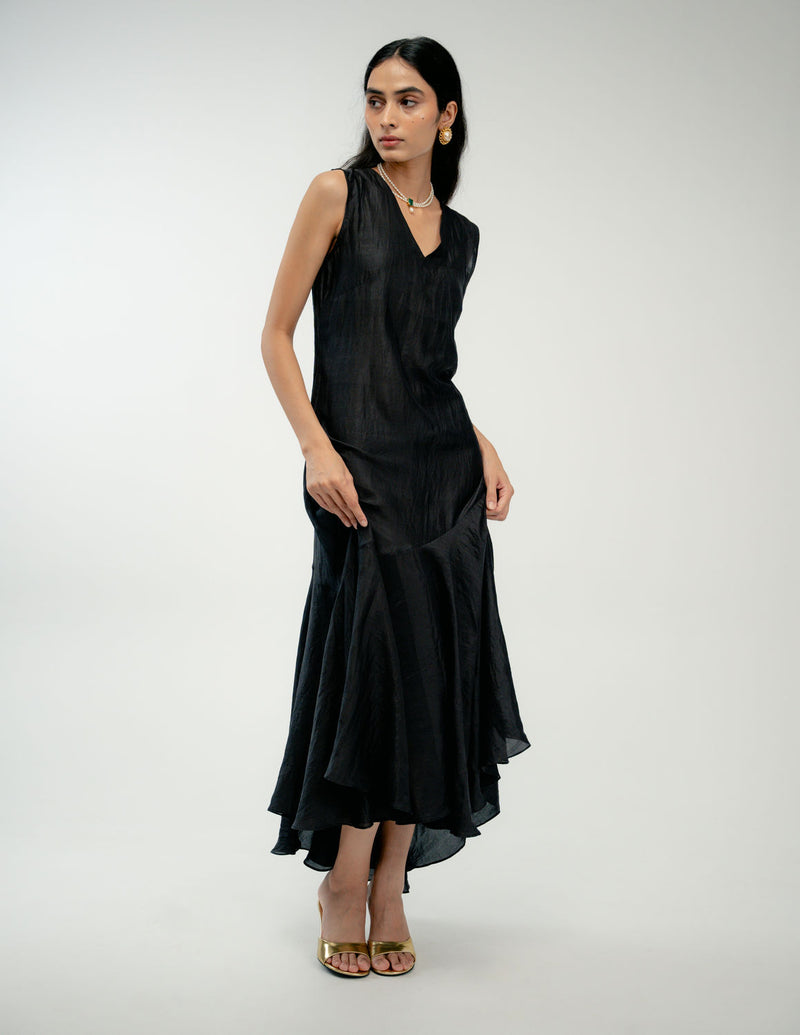 The Promise Set mulberry silk dress by Ode to Odd in black for women Worldwide