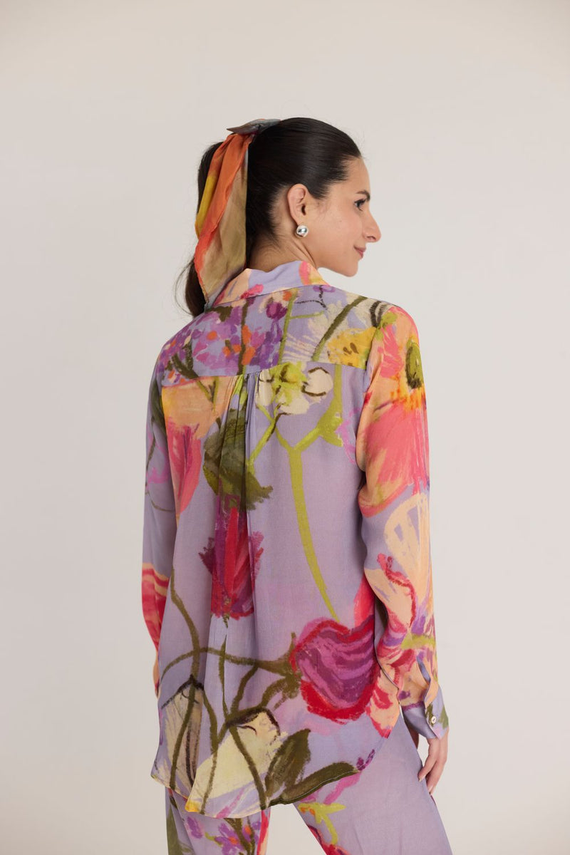 DOLLY PURPLE CO-ORD SET mul by Yam in multi color for women Worldwide