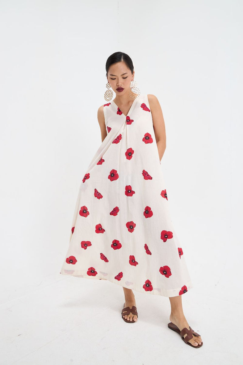 POPPY DRESS cotton by Aavidi for women Worldwide