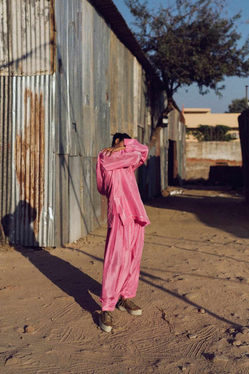 MUKTA HOOD SALWAR SET silk by Ituvana for women Worldwide