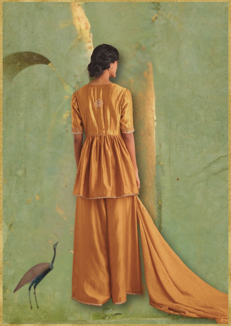 Gerua Top & Palazzo by Myoho for women Worldwide