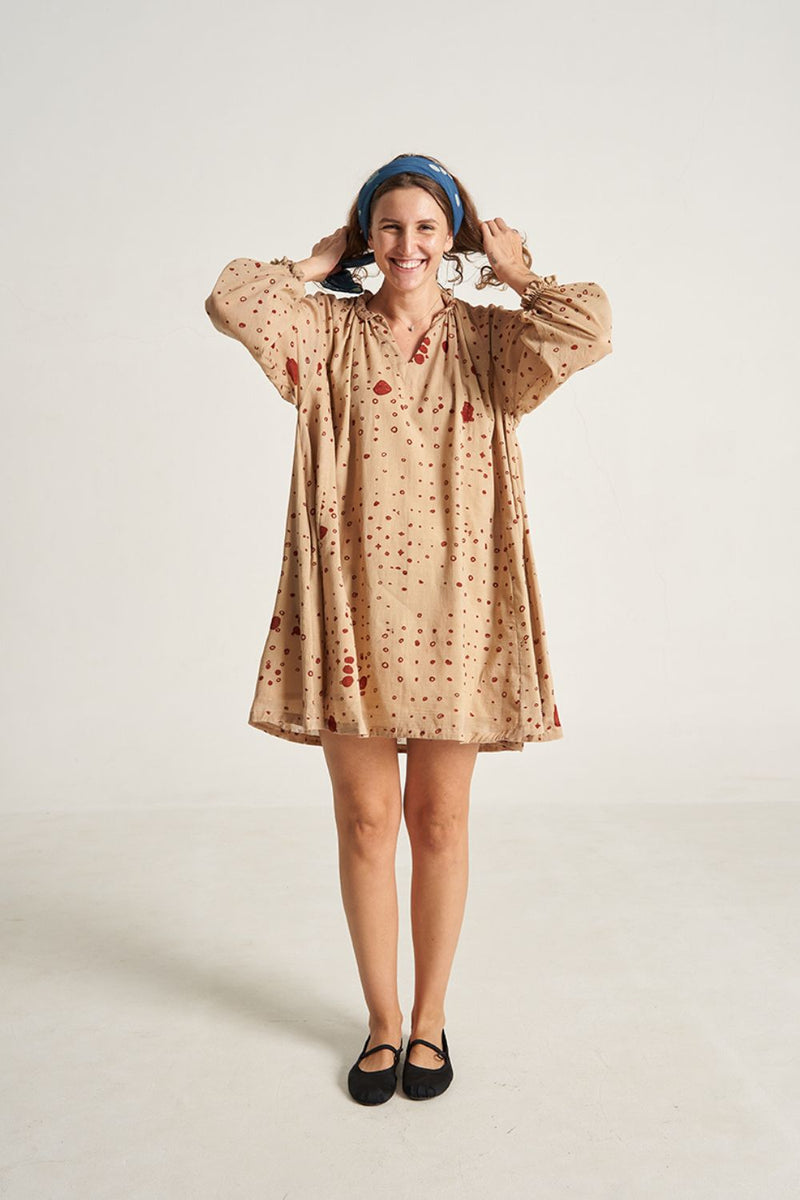 Polka Dot Oversized Dress cotton by World of Crow for Worldwide