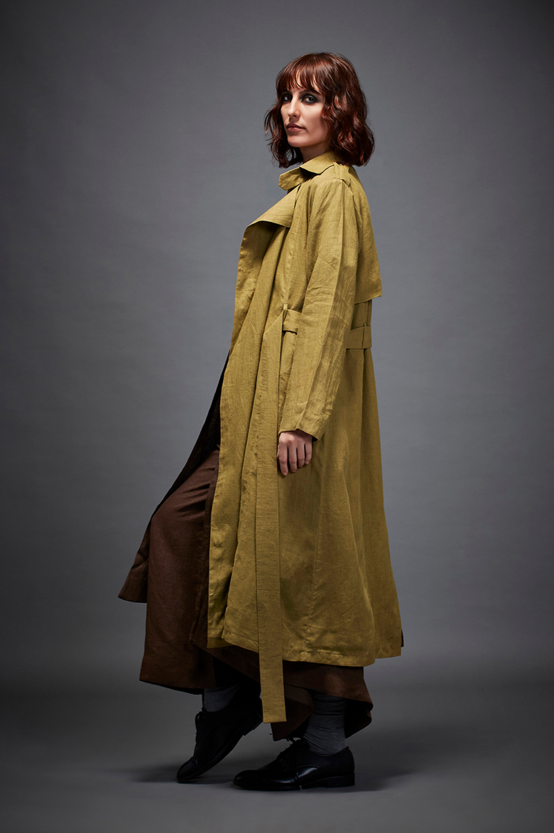 IRENA JACKET-OLIVE (JK0081L) by Chola in olive color for women Worldwide
