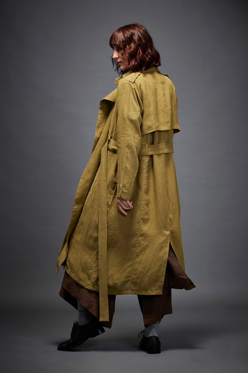 IRENA JACKET-OLIVE (JK0081L) by Chola in olive color for women Worldwide