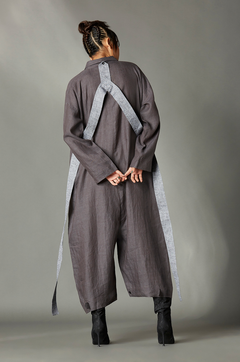 Aella Jumpsuit by Chola in grey color for women Worldwide