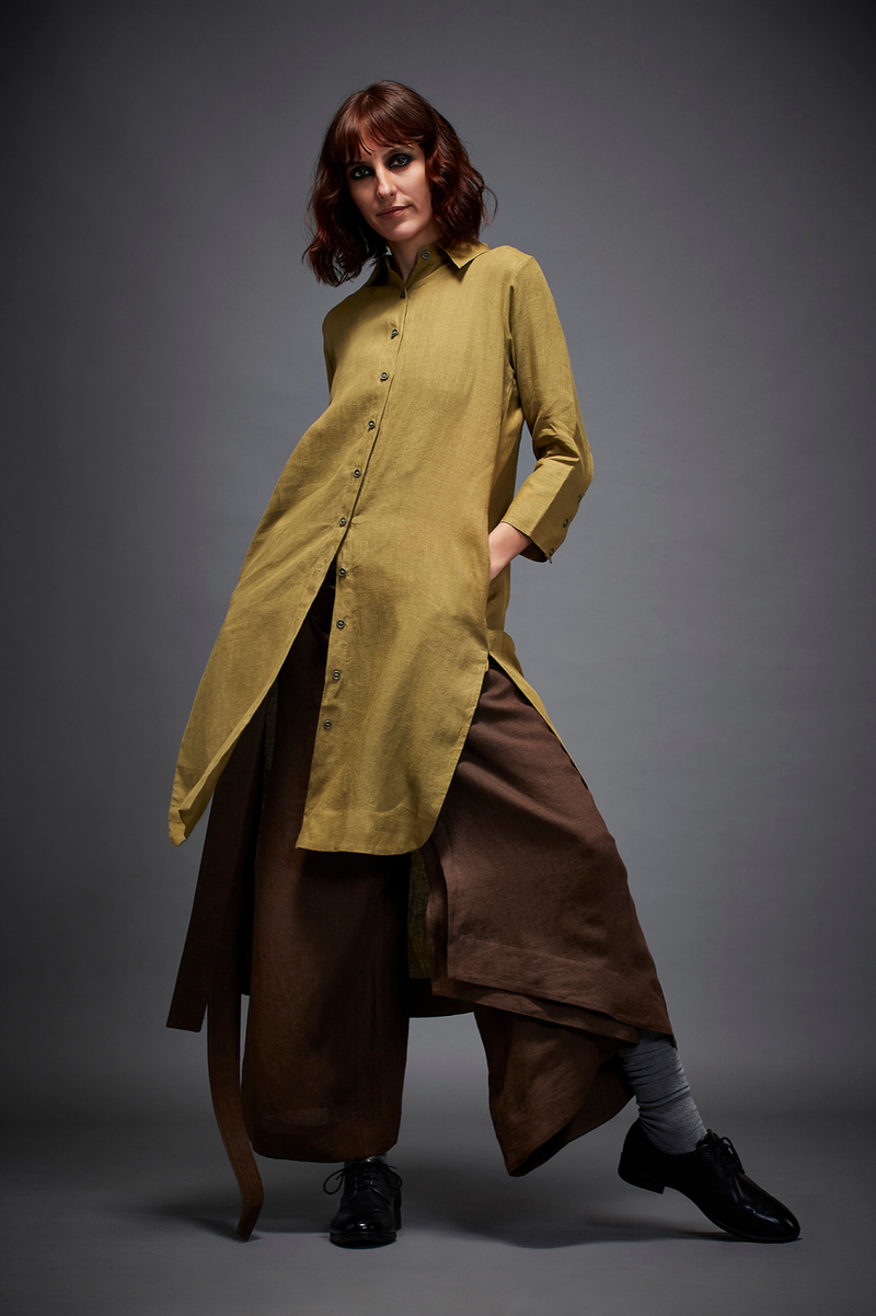 LEXIS SHIRT by Chola in olive color for women Worldwide