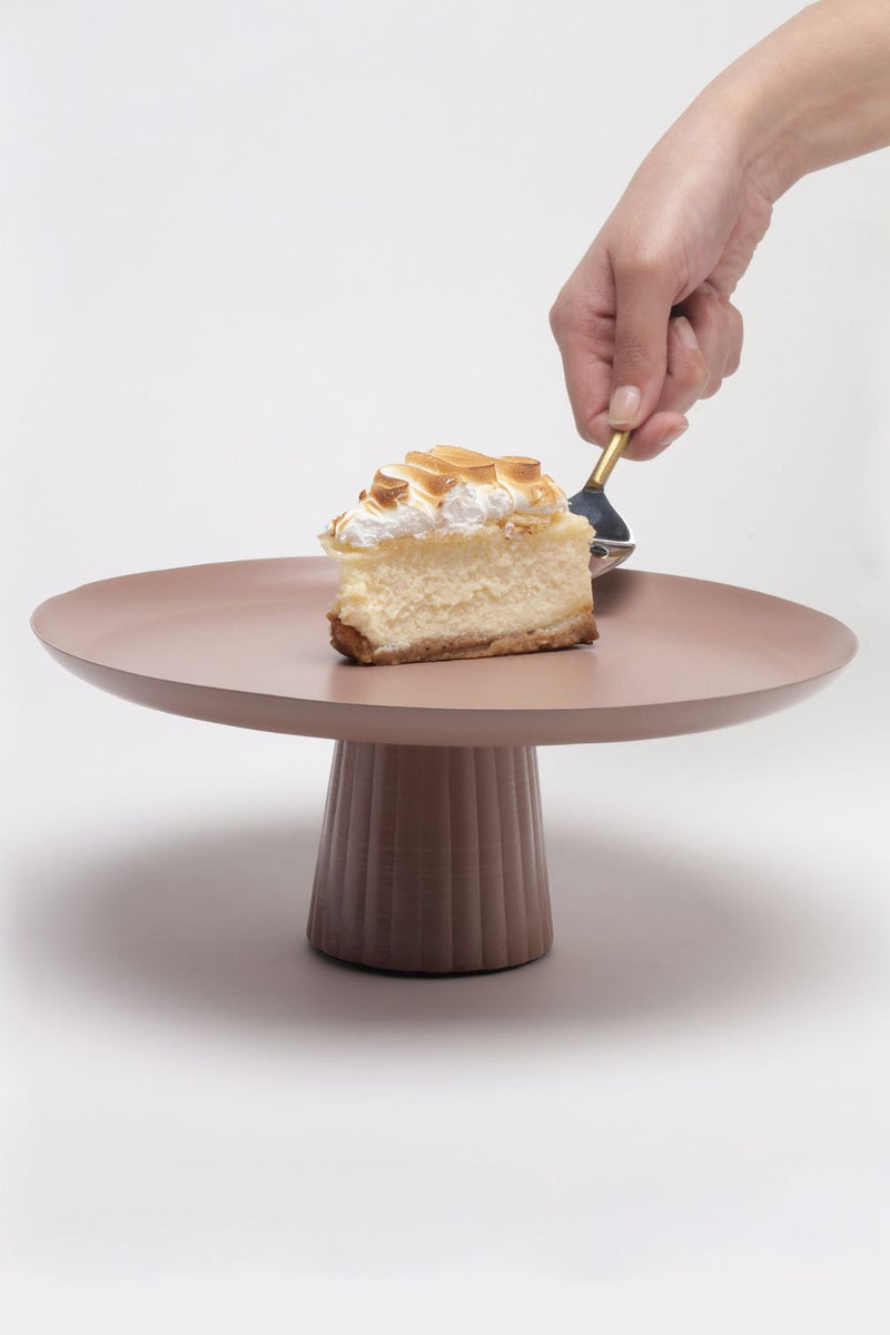 Avisa Cake Stand-Dusty Pink linen by Gado Living for Worldwide