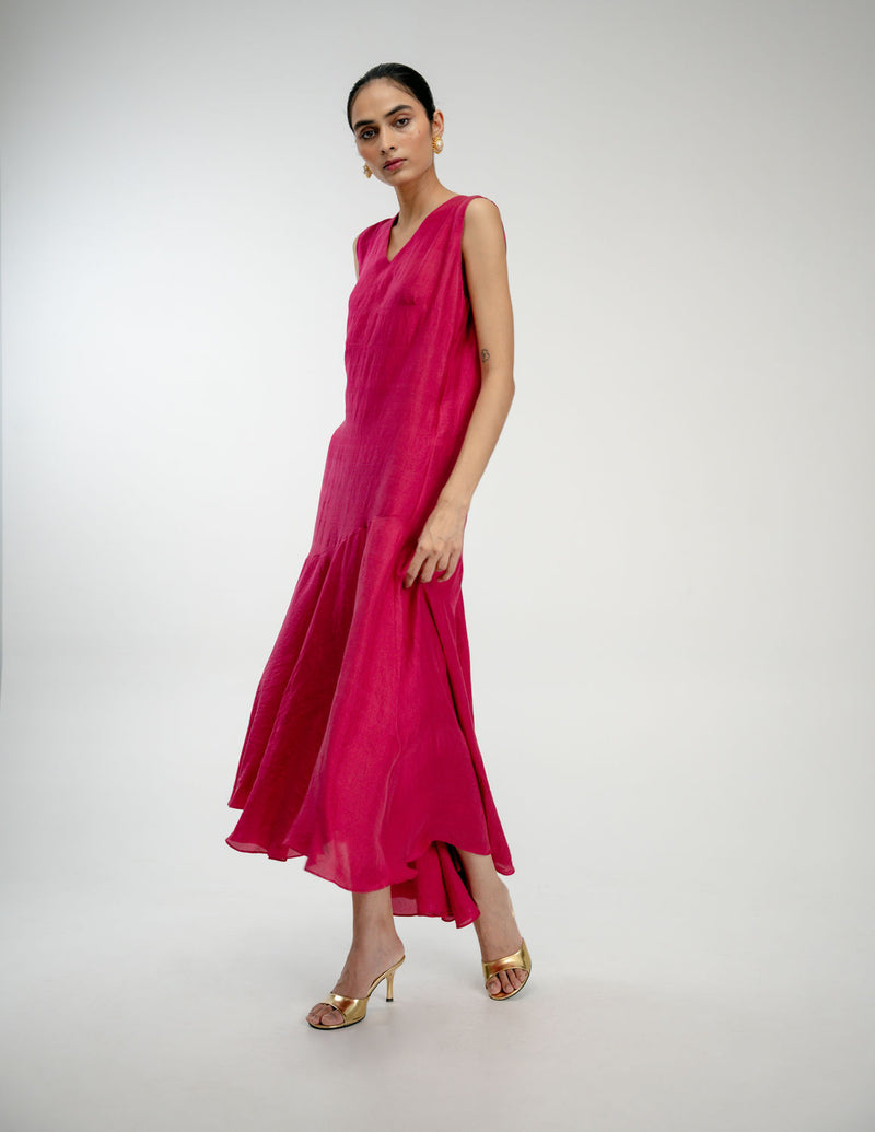 Found Again Set mulberry silk dress by Ode to Odd in pink for women Worldwide