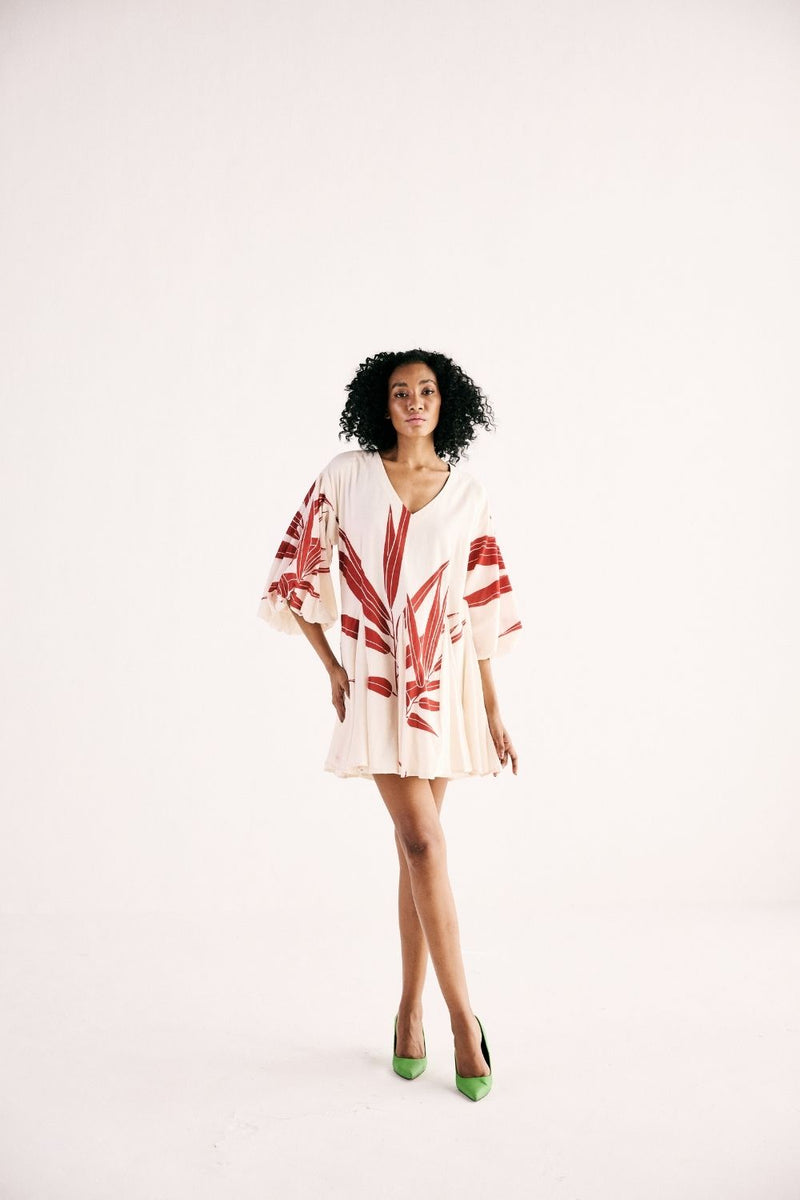 GARNET GROVE DRESS cotton by Khara Kapas in white for women Worldwide
