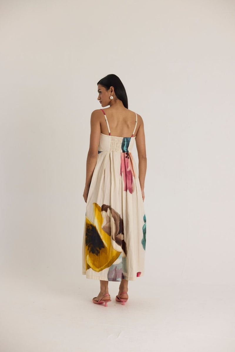 LILA BRALETTE DRESS satin by Yam in white color for women Worldwide