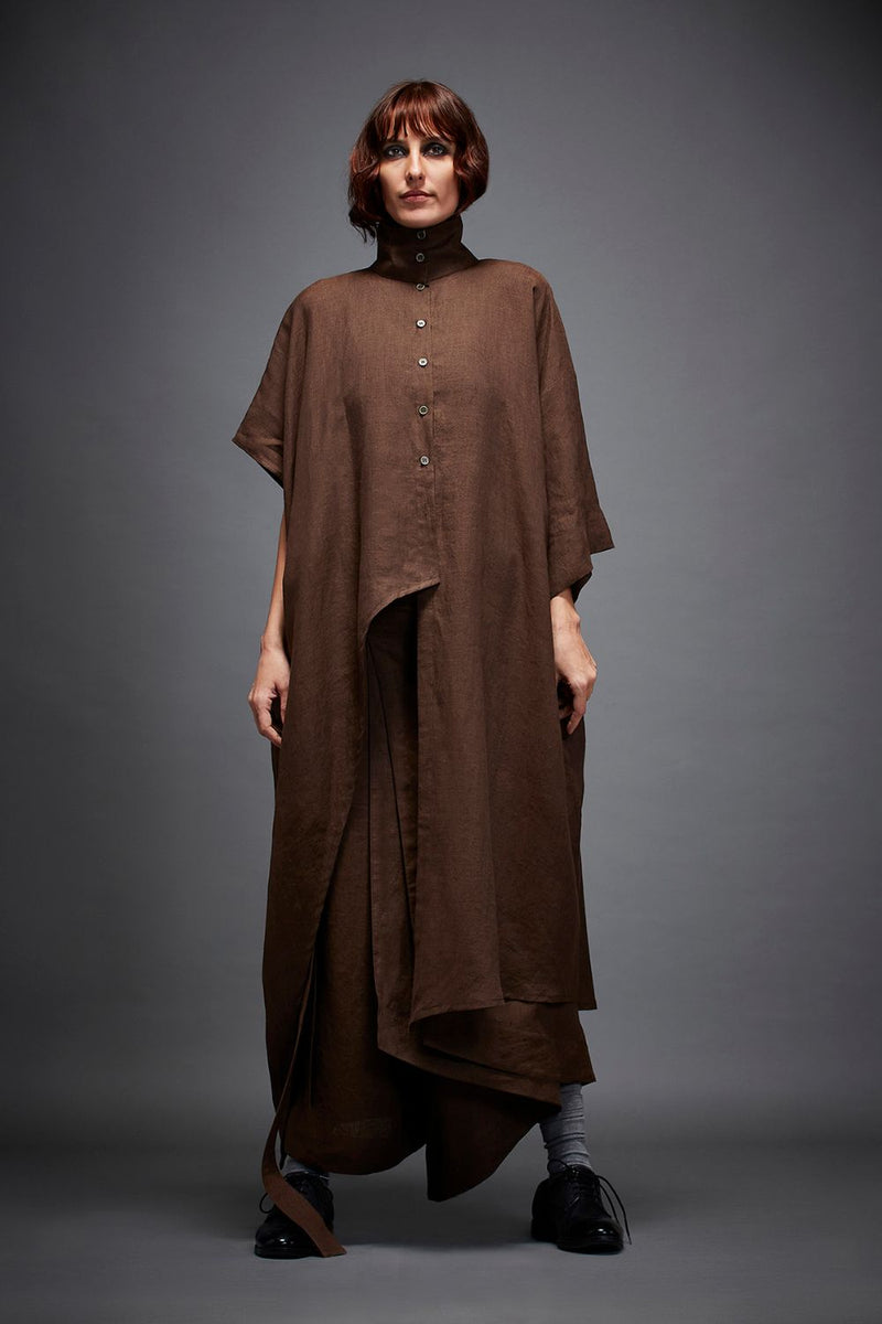LULU SHIRT IN BROWN by Chola in brown color for women Worldwide