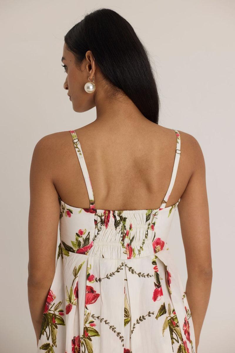 ROSITA BRALETTE DRESS satin by Yam in white color for women Worldwide