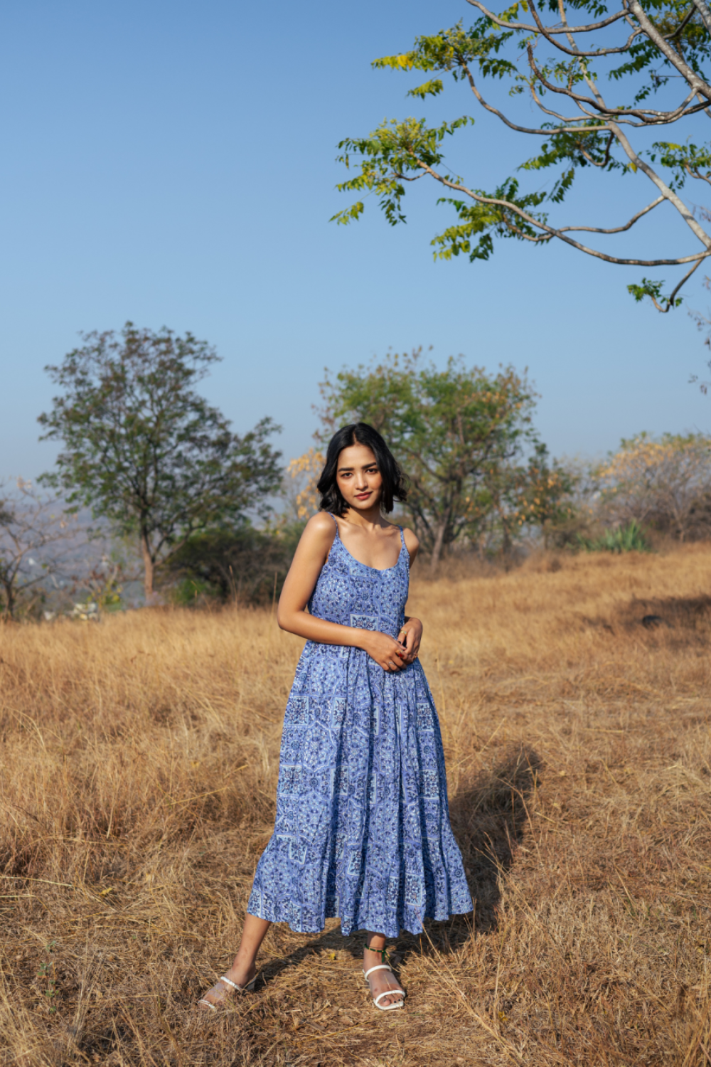 Jodhpur Dress - Handblock Printed Cotton Dress