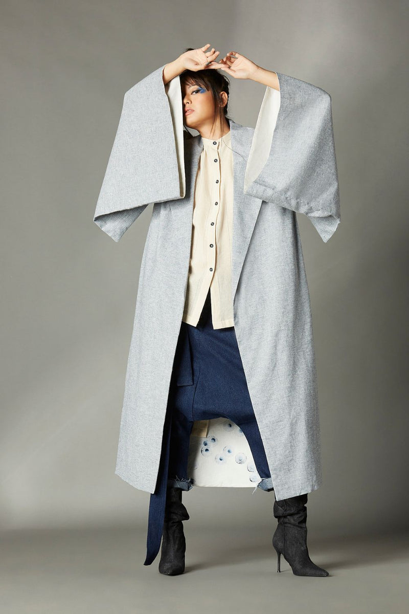Knox Jacket cotton by Chola in blue color for women Worldwide
