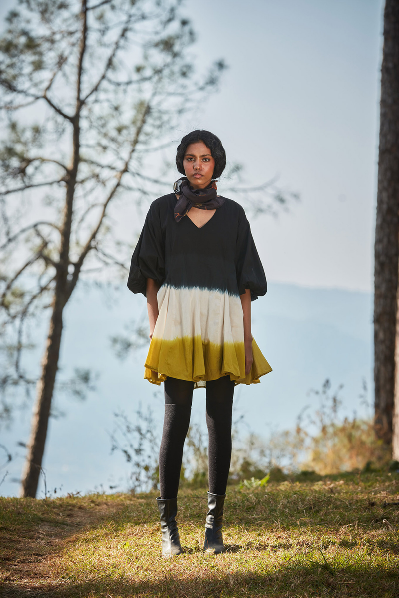 Mountain mist dress cotton by Khara Kapas in multi for women Worldwide