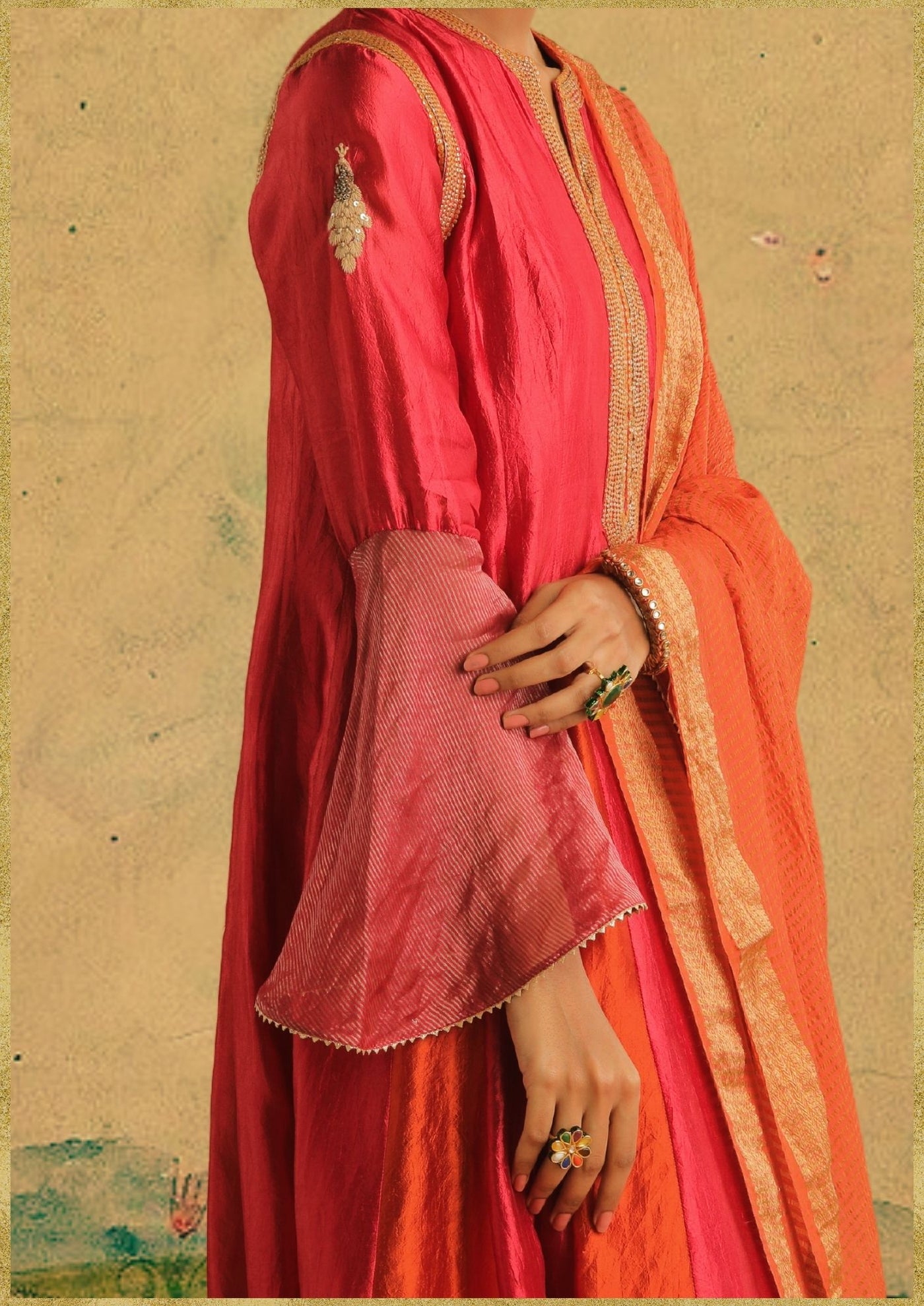 Gulal Kurta Set (MYO-2469- Dwarka)