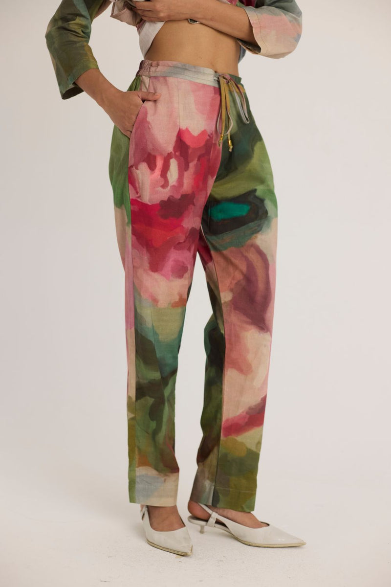 TILLY LONG COTTON KURTA SET cotton by Yam in multi color for women Worldwide