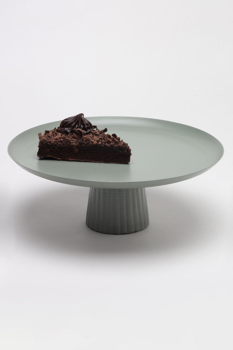 Avisa Cake Stand-Sage Green linen by Gado Living for Worldwide