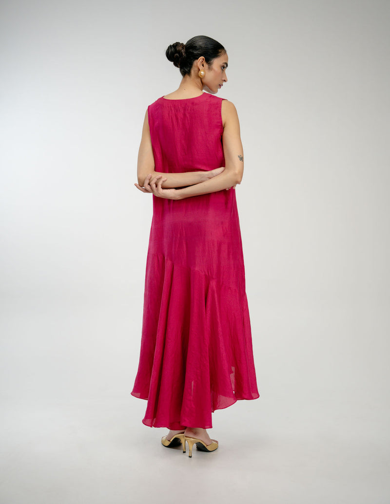 Found Again Set mulberry silk dress by Ode to Odd in pink for women Worldwide