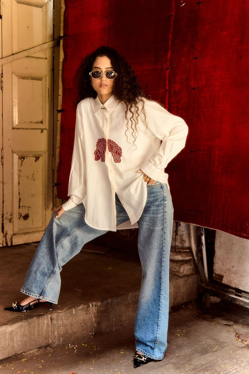 WOMEN'S WATSON SHIRT by JodiLife in white for women Worldwide