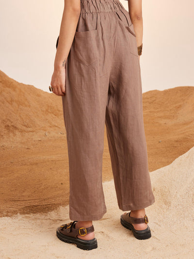 Drawstring Pants -Ash