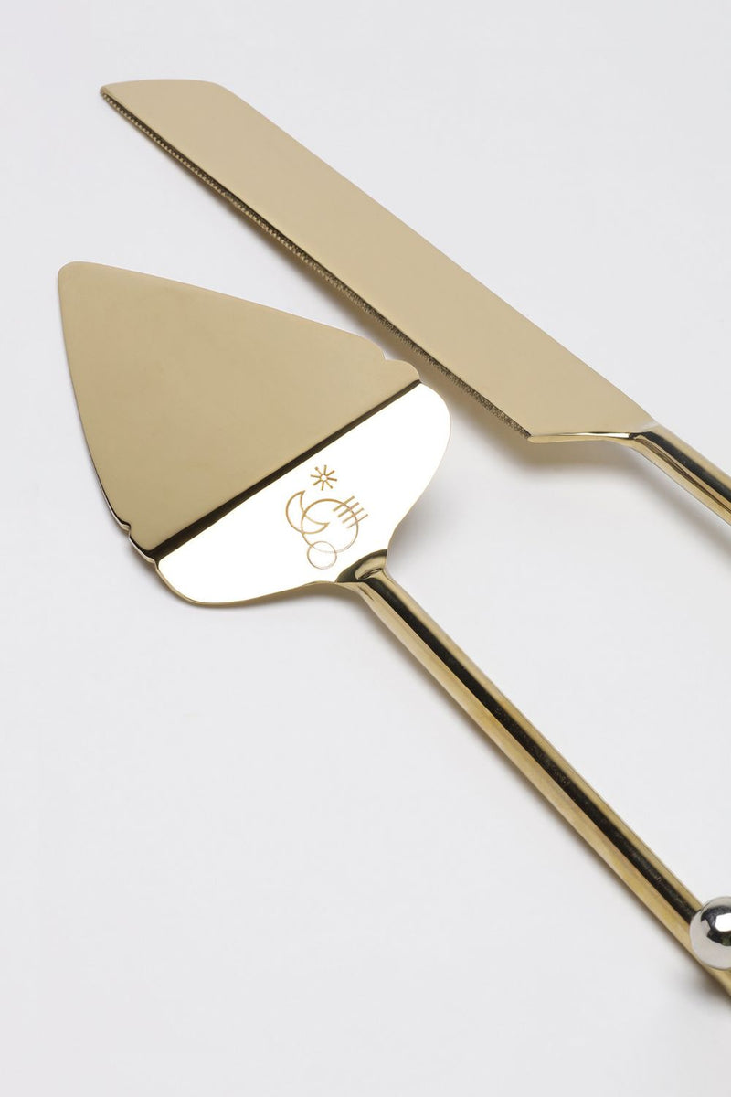 Dana Cake Knives (Set of 2) linen by Gado Living for Worldwide